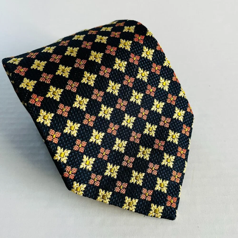Robert Talbott Best of Class‎ Thick Woven Medallion Geometric Silk Neck Tie
