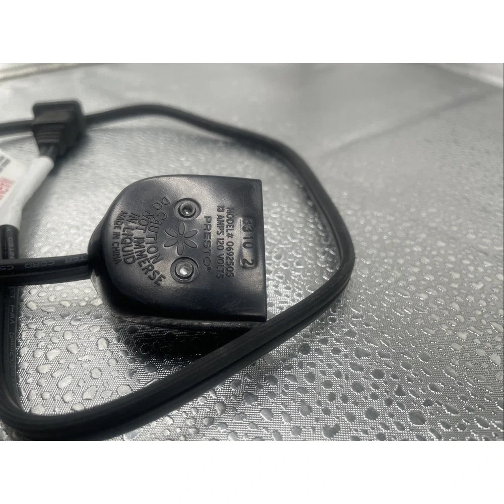 Presto Model 0692505 Deep Fryer Electric Magnetic Power Cord