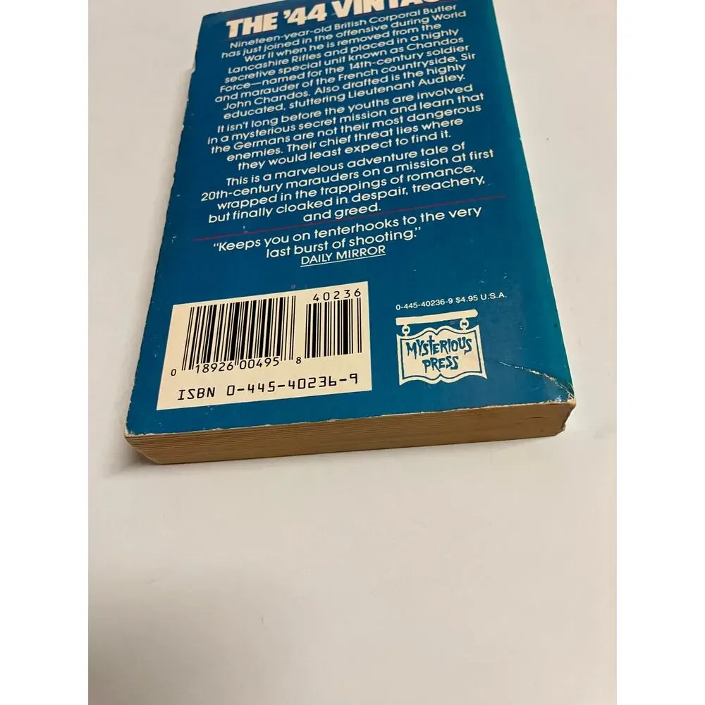 Anthony Price-The '44 Vintage-paperback/Mysterious press edition 1988/first‎