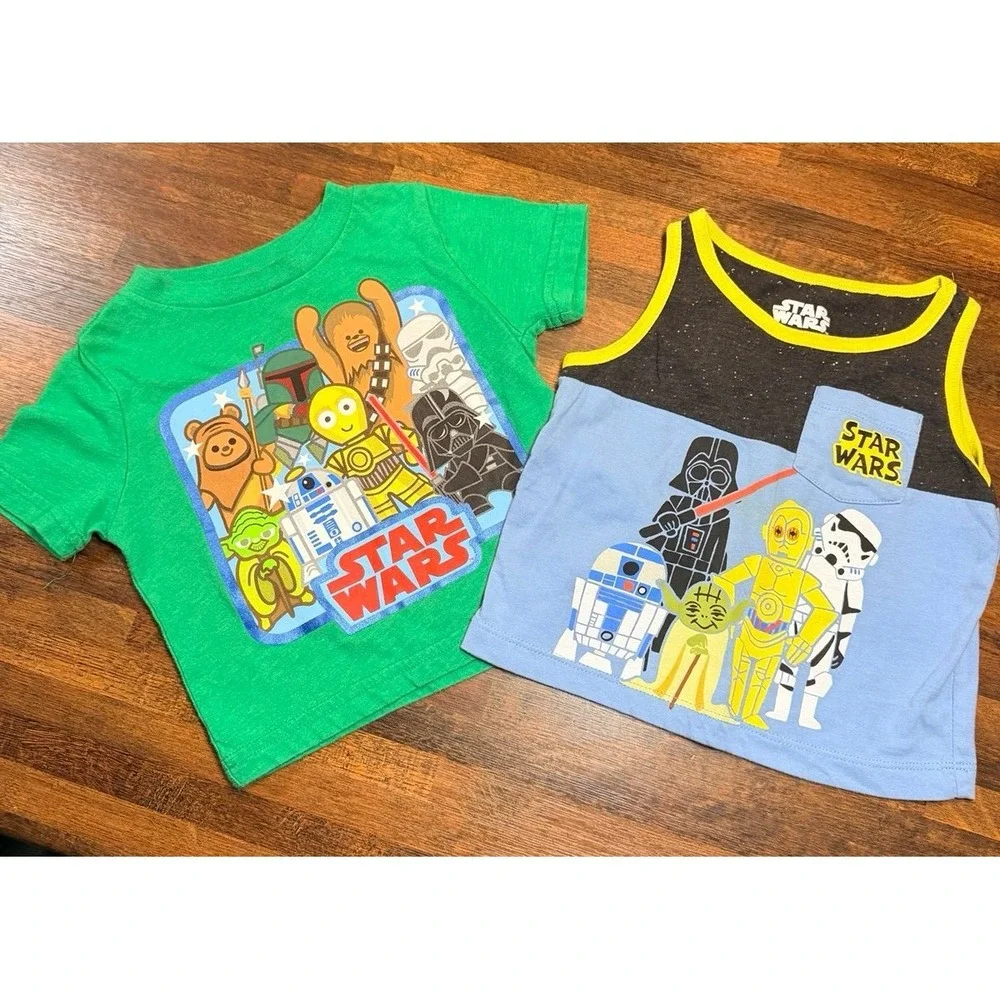 Star Wars toddler shirt lot size 12 months. Unisex