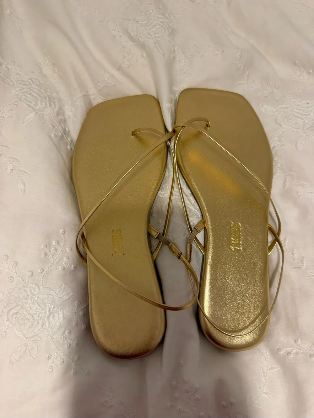 TKEES gold strappy