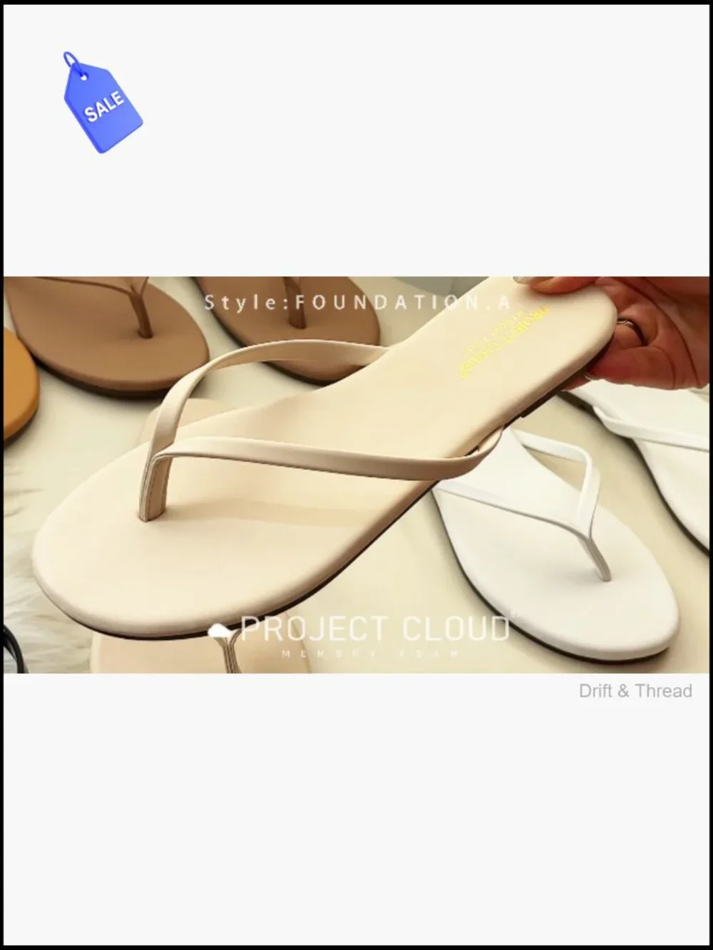 Lightweight Non-Slip Memory Foam Flip Flop Sandals