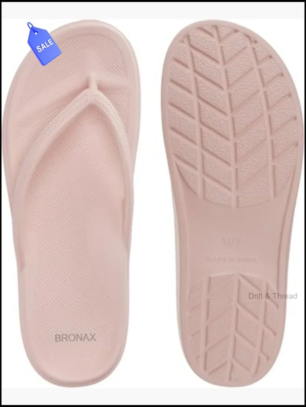 Arch Support Flip Flops - Orthotic Thong Sandals for Plantar Fasciitis Relief