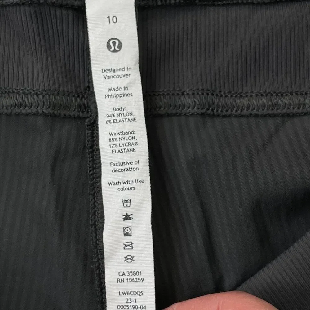 lululemon athletica measurements have rise