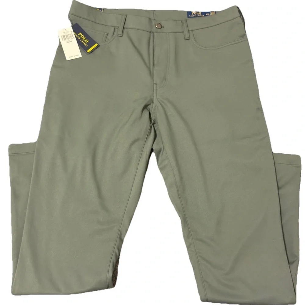 Polo Ralph Lauren Active Fit Performance Pants Wicking‎ Dark Sage Grey NWT $148