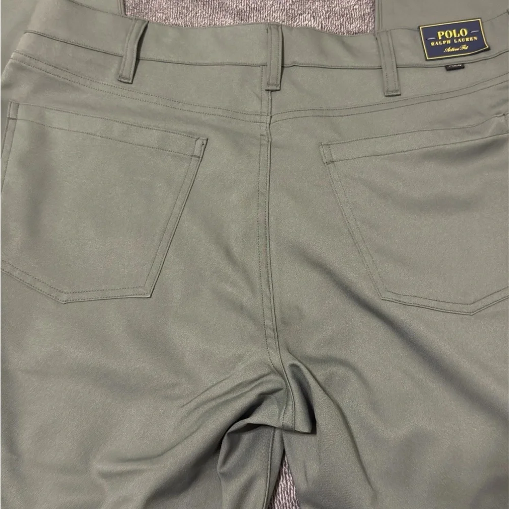 Polo Ralph Lauren Active Fit Performance Pants Wicking‎ Dark Sage Grey NWT $148