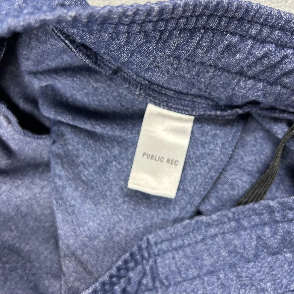 Public Rec Pants Mens 36x30 Blue Athleisure Zipper Pockets Elastic Waist Stretch