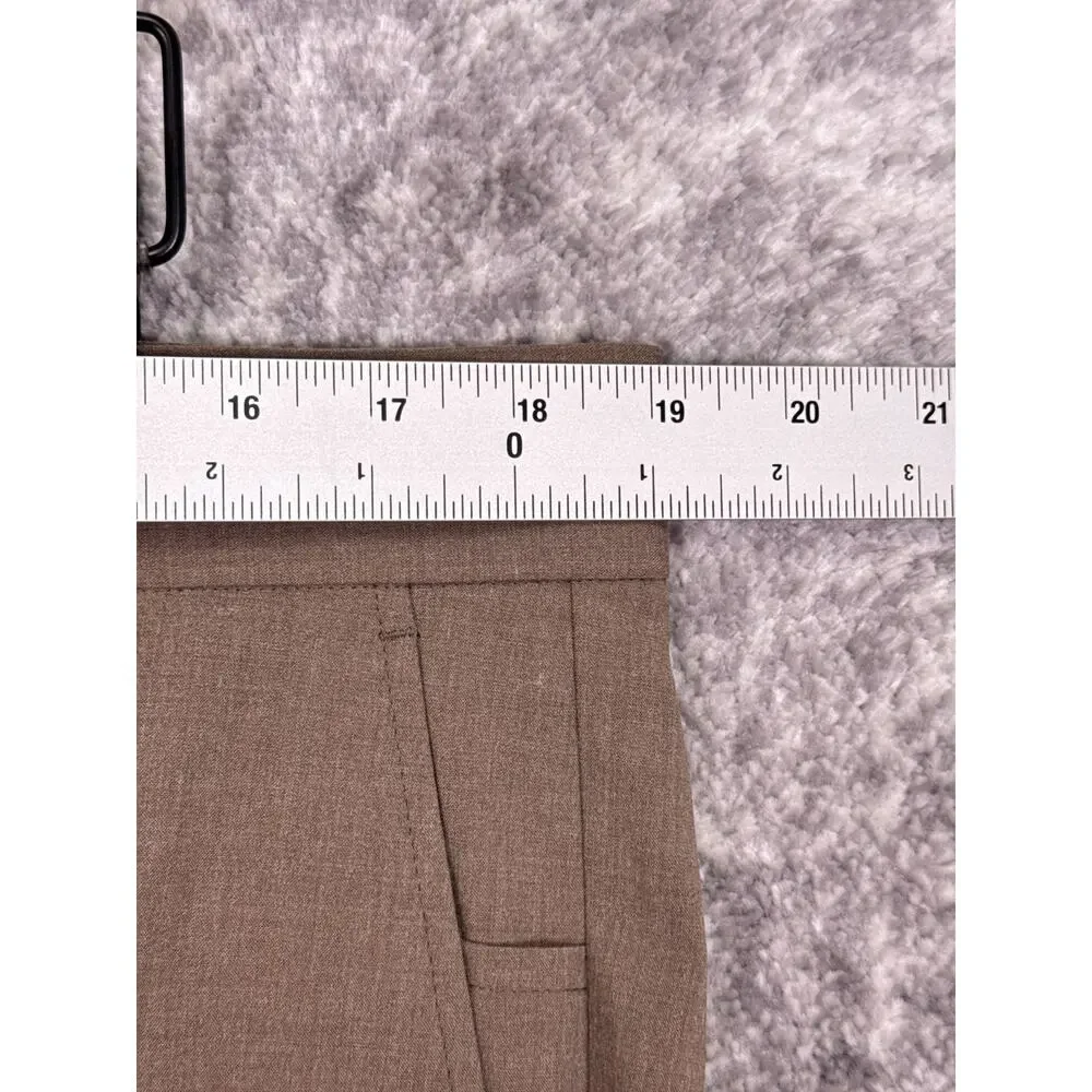 State & Liberty Athletic Fit Stretch Wool Suit Dress Pants 38 x 26 Mens Brown
