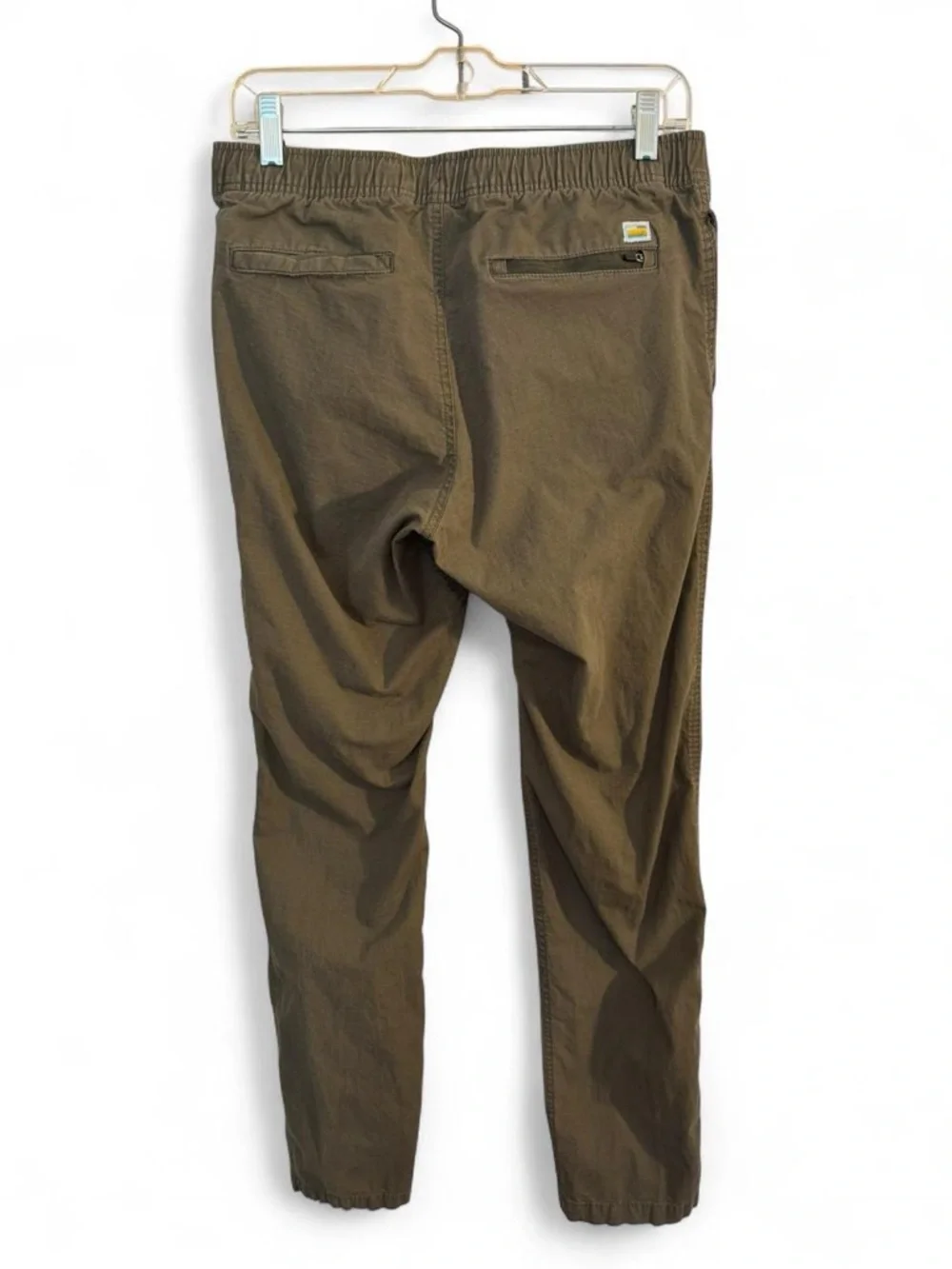 Vuori Ripstop Climber Pant Army Green Drawstring Hiking S