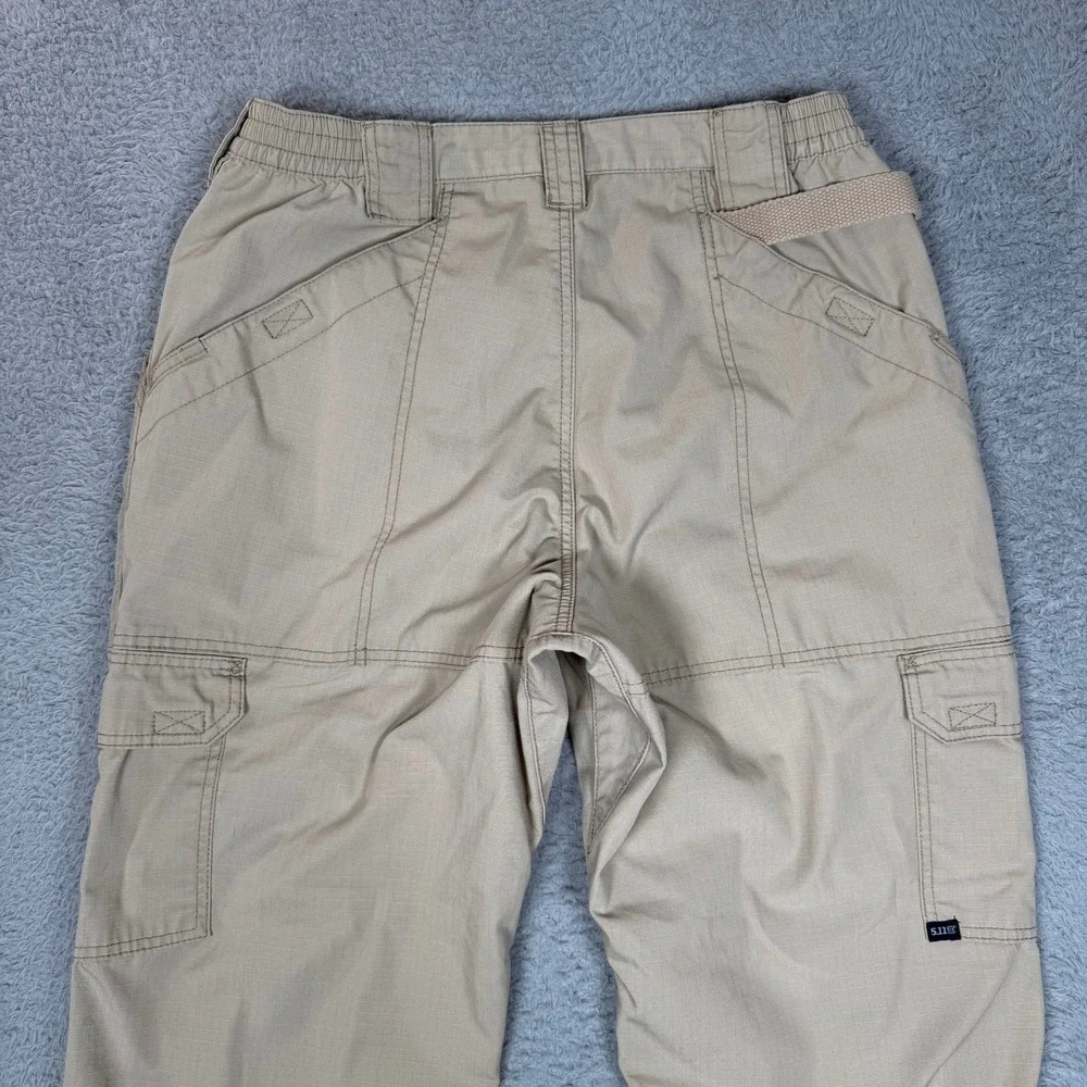 5.11 Tactical Series Mens Khaki Ripstop‎ Cargo Pants 34x32 Tan Outdoor Hiking
