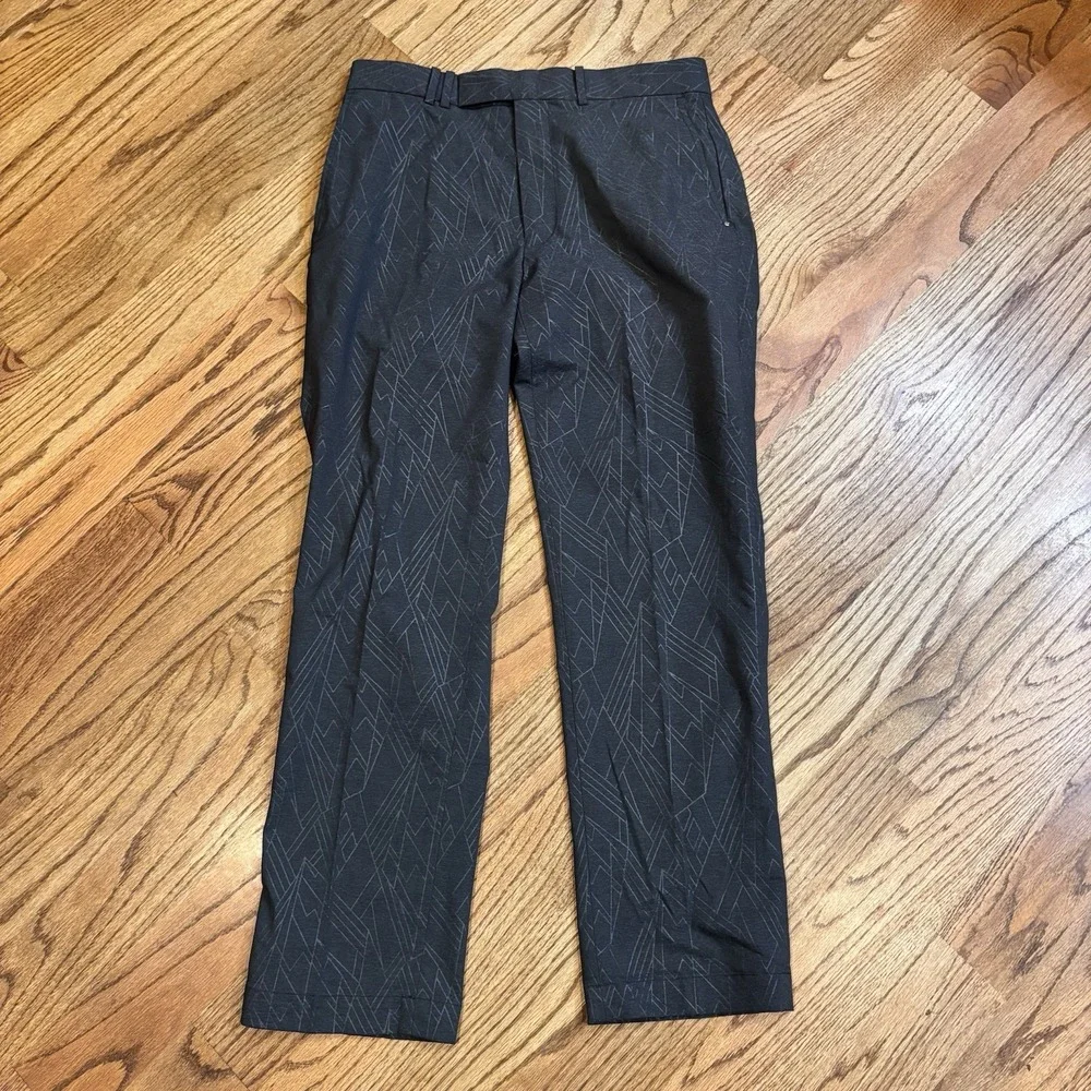 Ralph Lauren RLX‎ Golf Pants Men's 30x30 Charcoal Gray Geometric Stretch