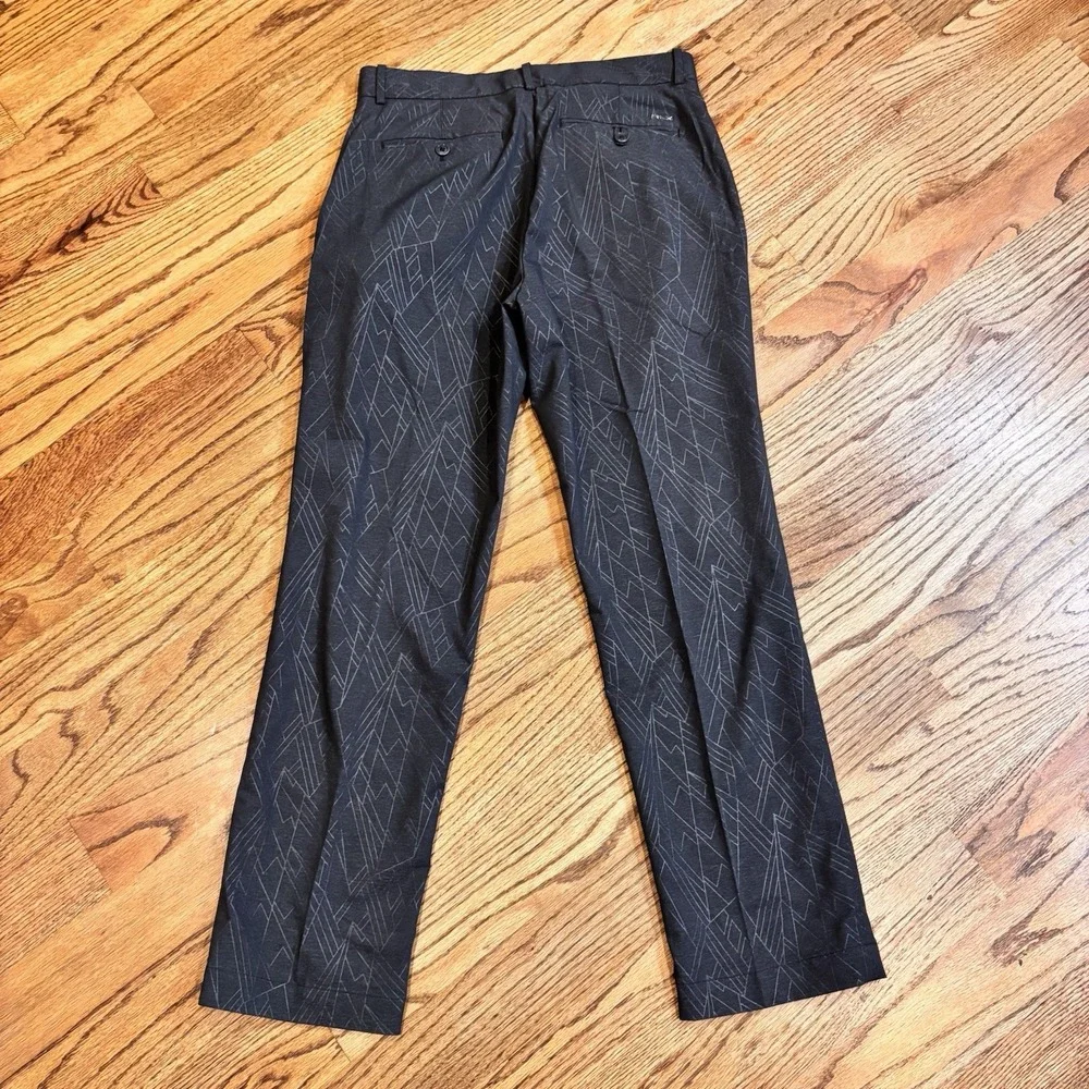 Ralph Lauren RLX‎ Golf Pants Men's 30x30 Charcoal Gray Geometric Stretch