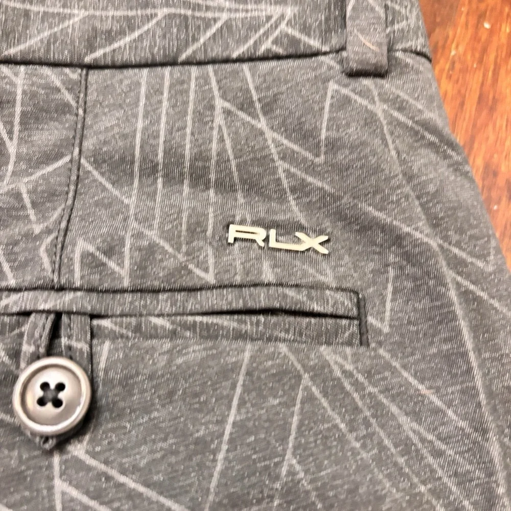 Ralph Lauren RLX‎ Golf Pants Men's 30x30 Charcoal Gray Geometric Stretch