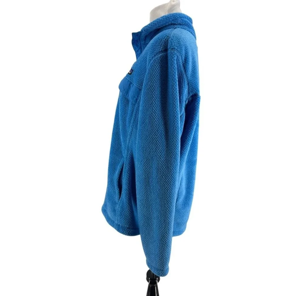 Patagonia Women's Blue Re-Tool Snap-T Long Sleeve Pullover Fleece Size XL