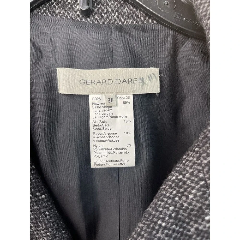 Gerard Darel Women's Wool Long Sleeve Peacoat Jacket Size 38