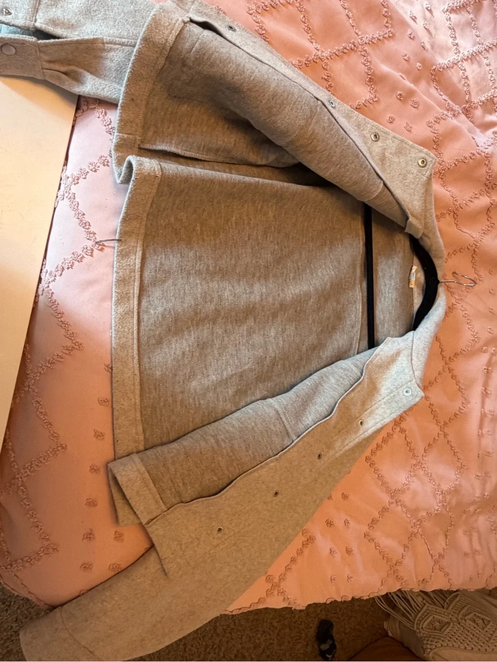 Hem & Thread Neutral Beige Wool-Blend Jacket