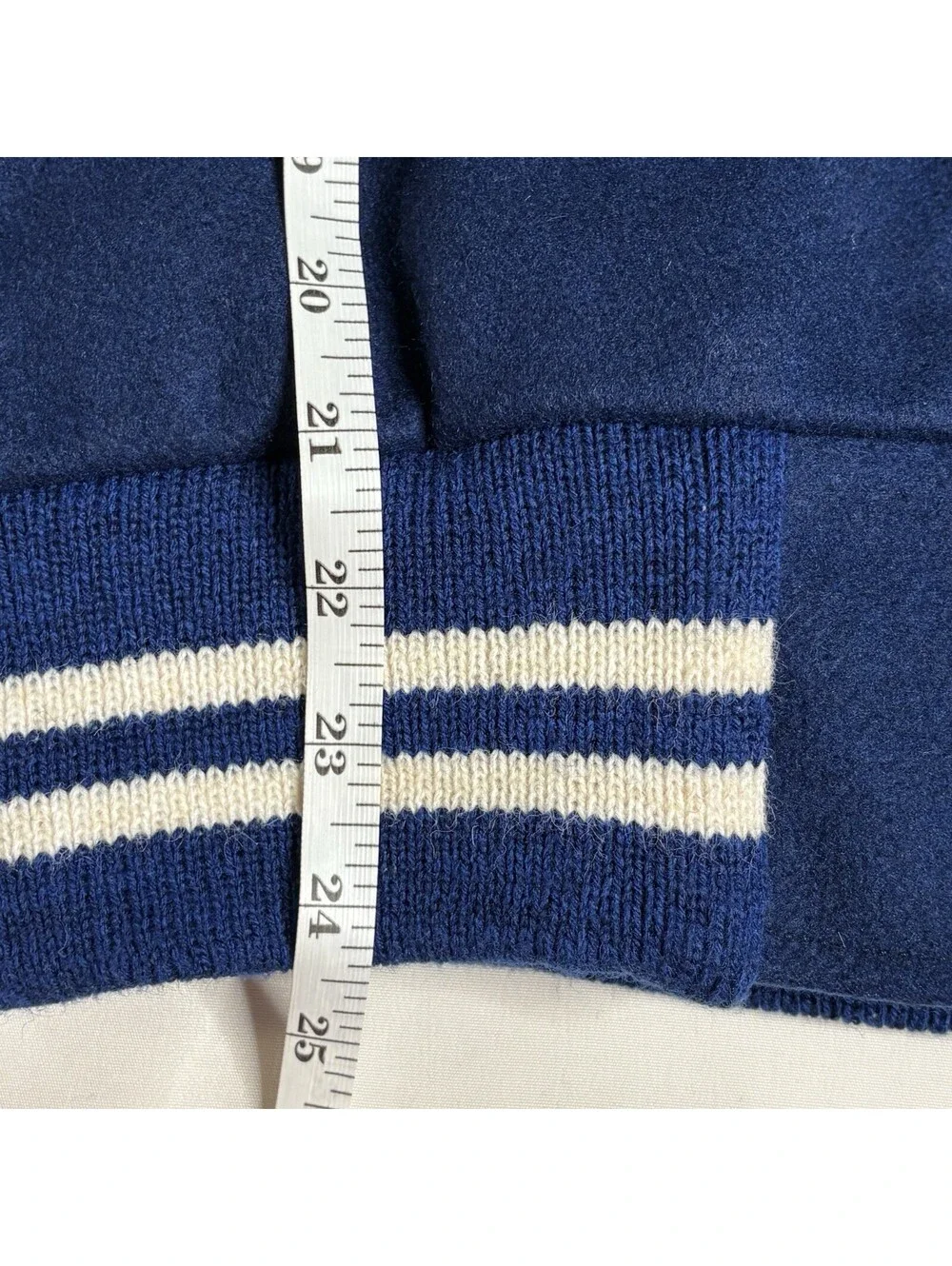 Vintage 1970s The Standard Pennant Co. Varsity Wool Bomber -