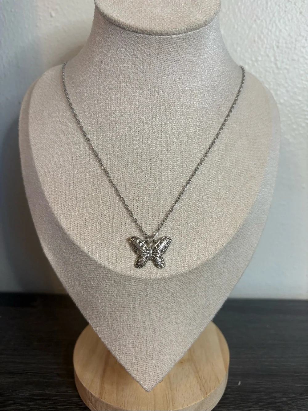Handmade silver butterfly