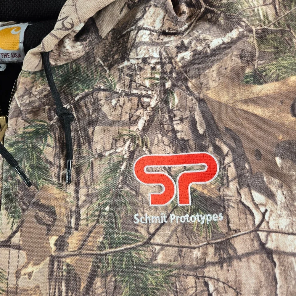 VTG Carhartt J220 Active Jacket Mens 2XL Tall RealTree Camo Thermal Lined USA