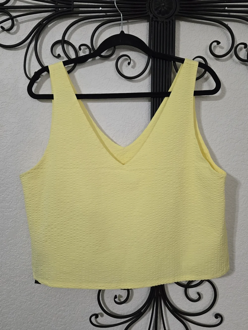 VUORI Villa Textured‎ Crop Tank | L