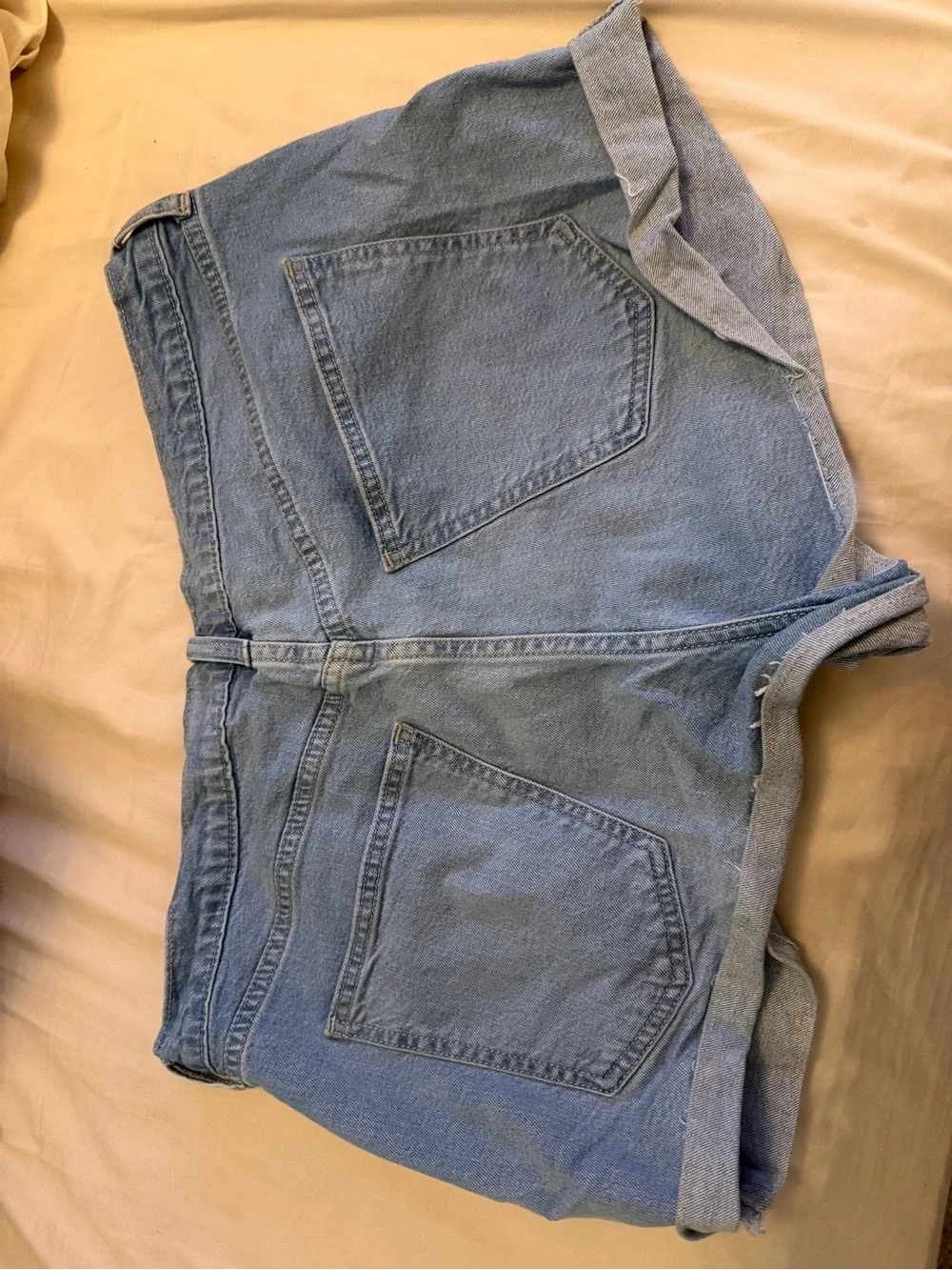 Light Wash Denim Shorts