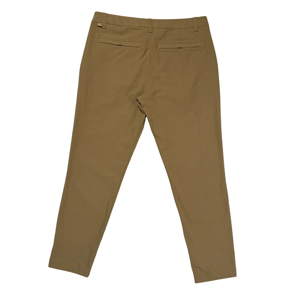 Lululemon Commission Slim Fit Pants Men 33x28 Brown Khaki ABC Performance Chino