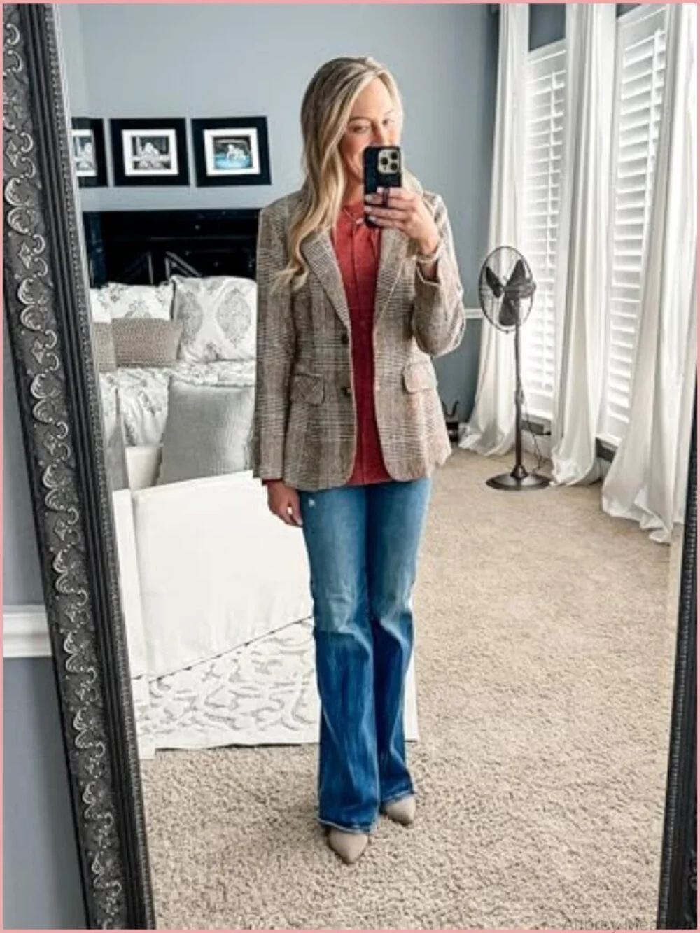 N/A plaid lapel