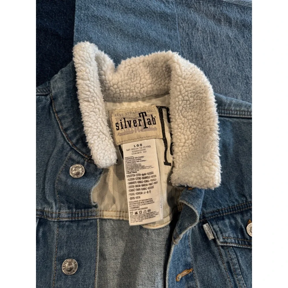 Levis SilverTab collar aesthetic long
