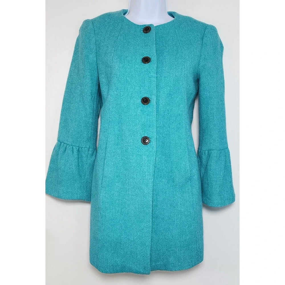 Talbots Petites Women's Wool Blend Jacket Size 2P Minimalist Career‎