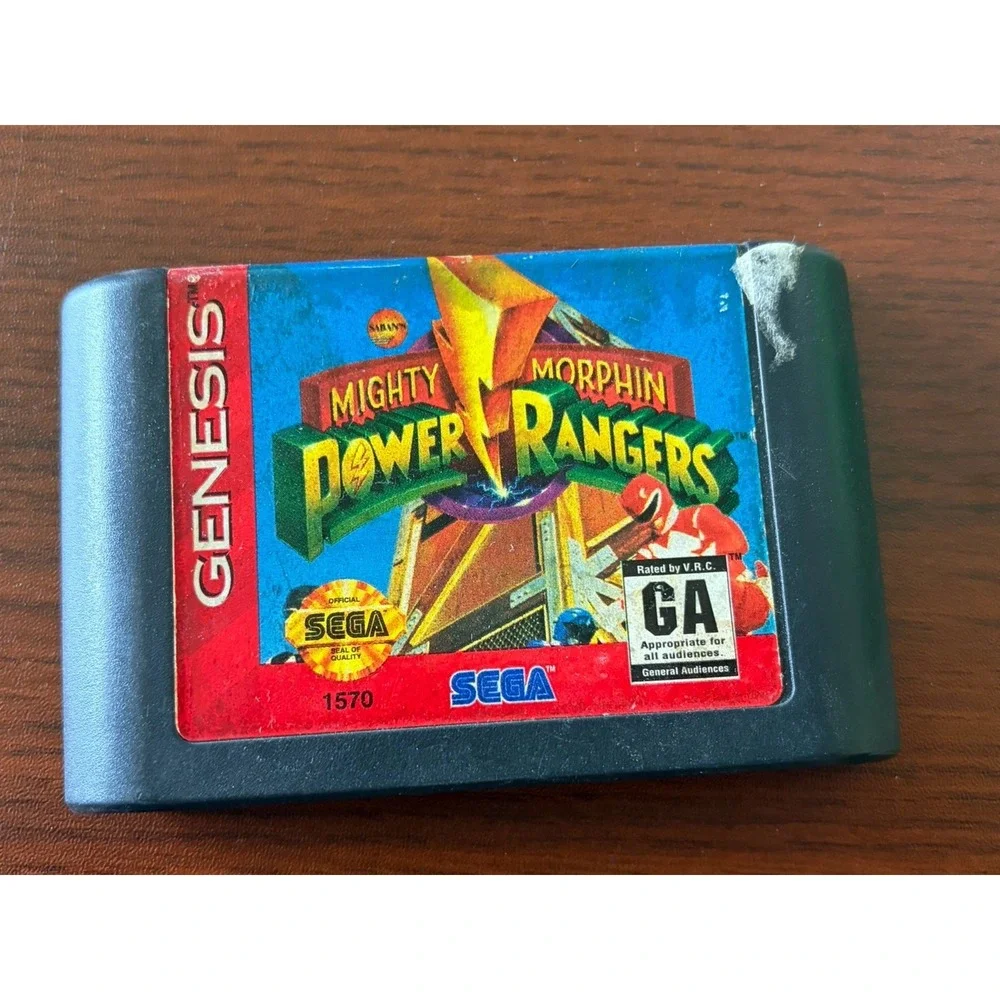 Mighty Morphin Power Rangers Sega Genesis, 1994‎ - Tested Game Cartridge Only