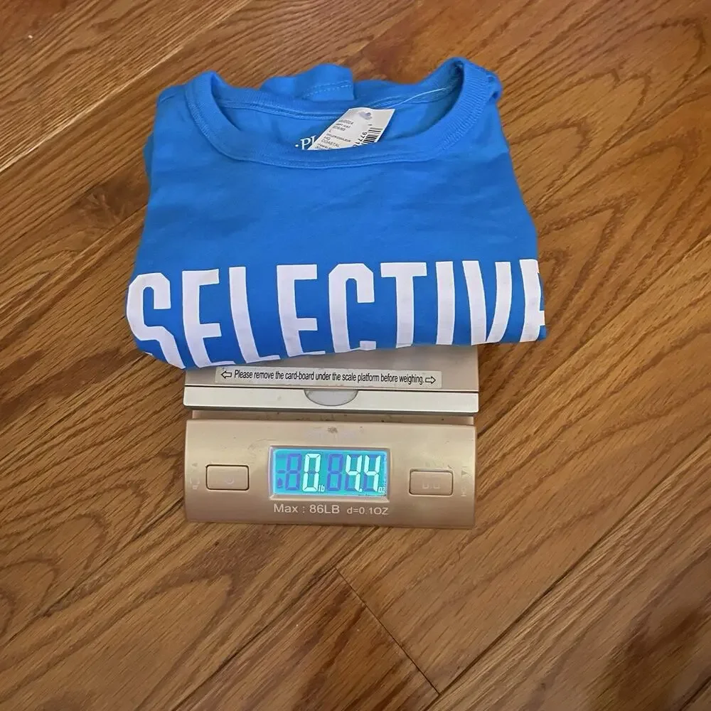 NWT Childrens Place Kids XL 14 16 Selective Hearing Graphic Tee Turquoise