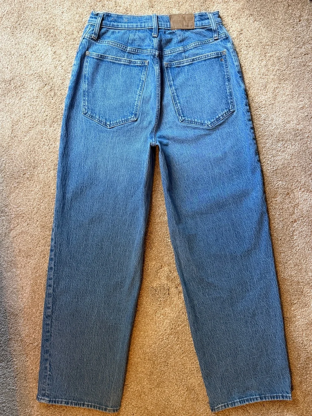 Madewell Perfect Vintage Wide Leg Crop Jeans 30T Tall Cresslow Wash