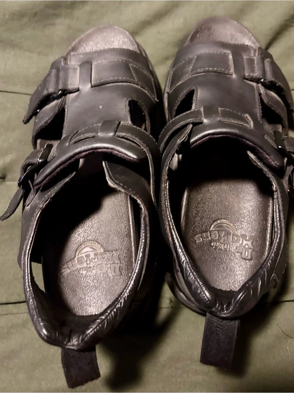Dr. Martens Women’s Kamilah Black Strap Fisherman Sandals