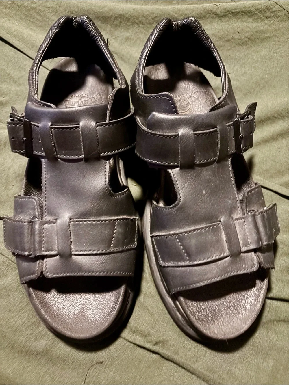 Dr. Martens Women’s Kamilah Black Strap Fisherman Sandals
