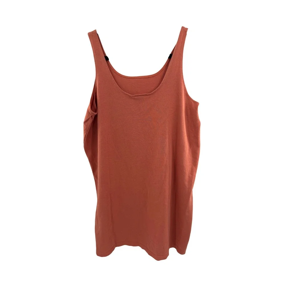 Nike‎ Women Tank Top Orange Racerback Athletic Sportswear Size M