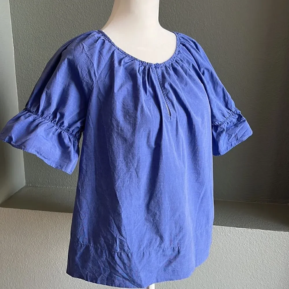 Ann Taylor Petites Cotton Blouse Top