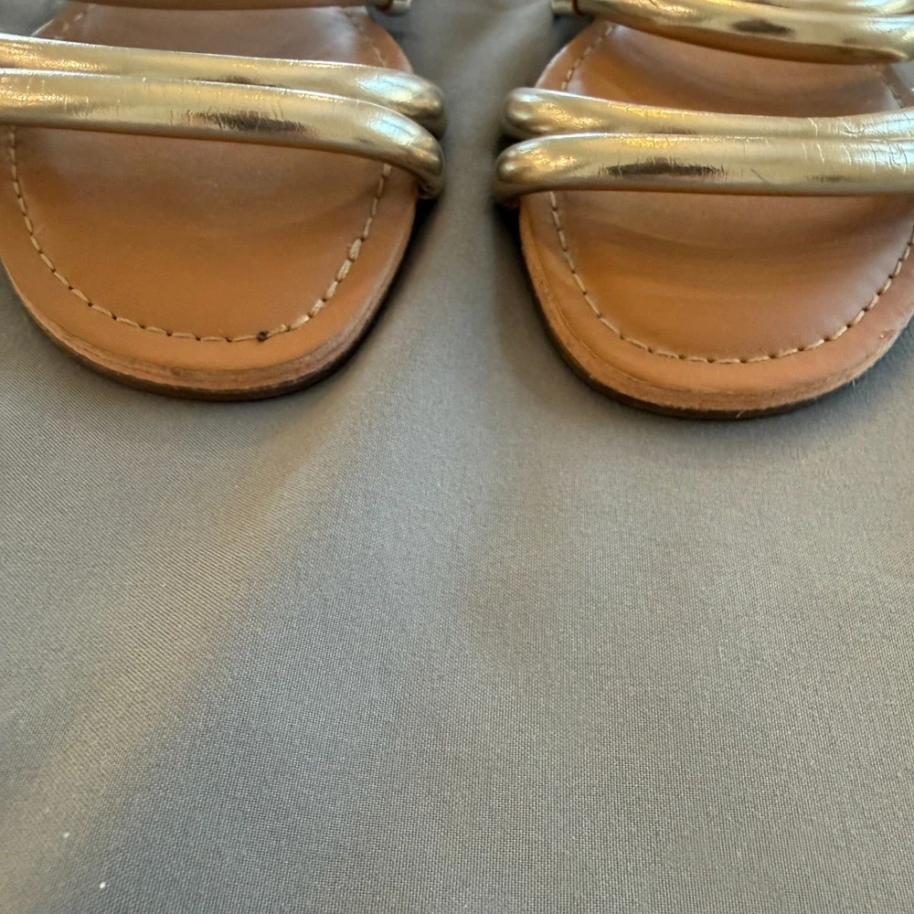 J. Crew Factory shiny metallic