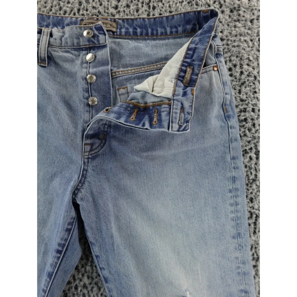 J Crew Point Sur Jeans Womens 30x26 Slouchy Boyfriend Button Fly ‎ Distressed