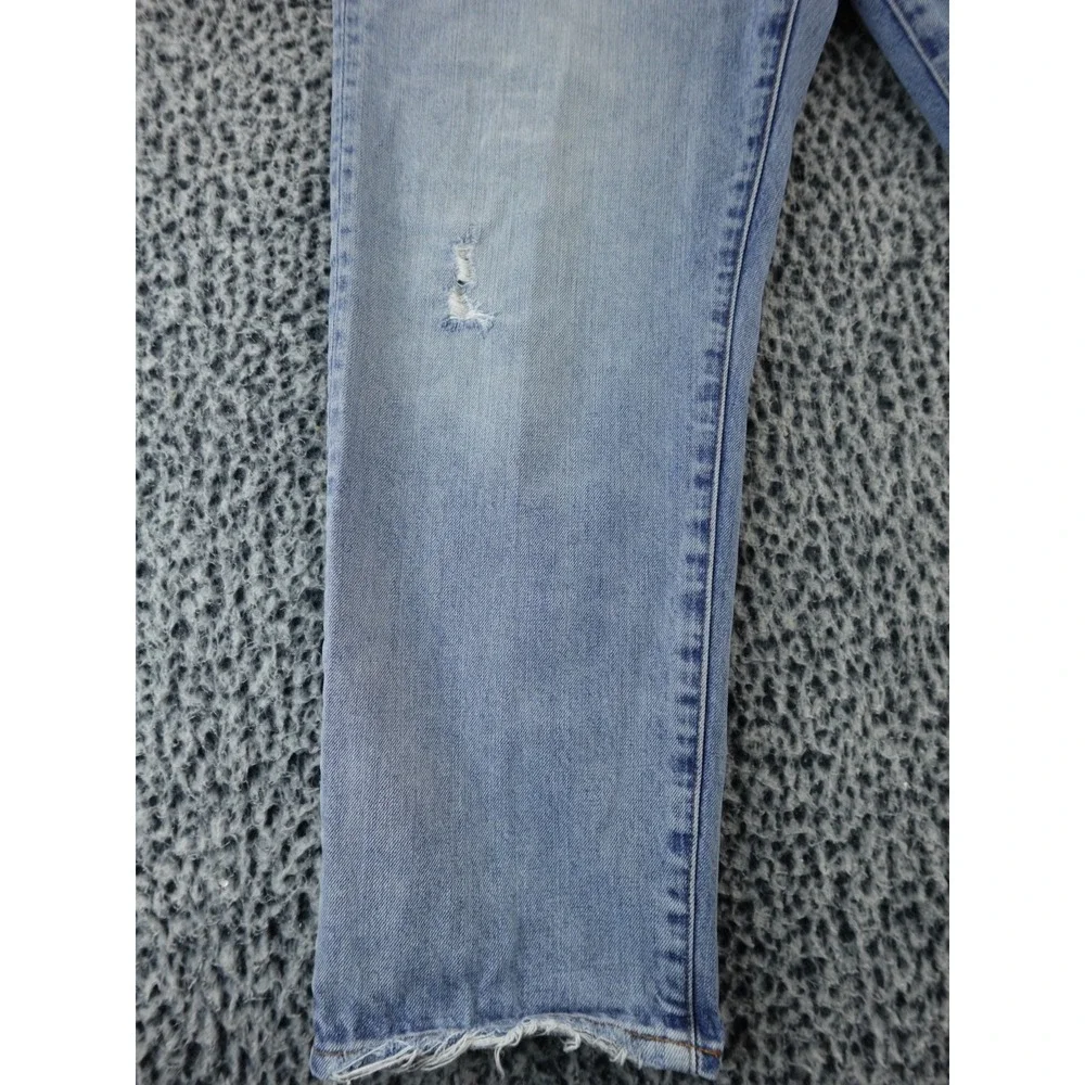 J Crew Point Sur Jeans Womens 30x26 Slouchy Boyfriend Button Fly ‎ Distressed