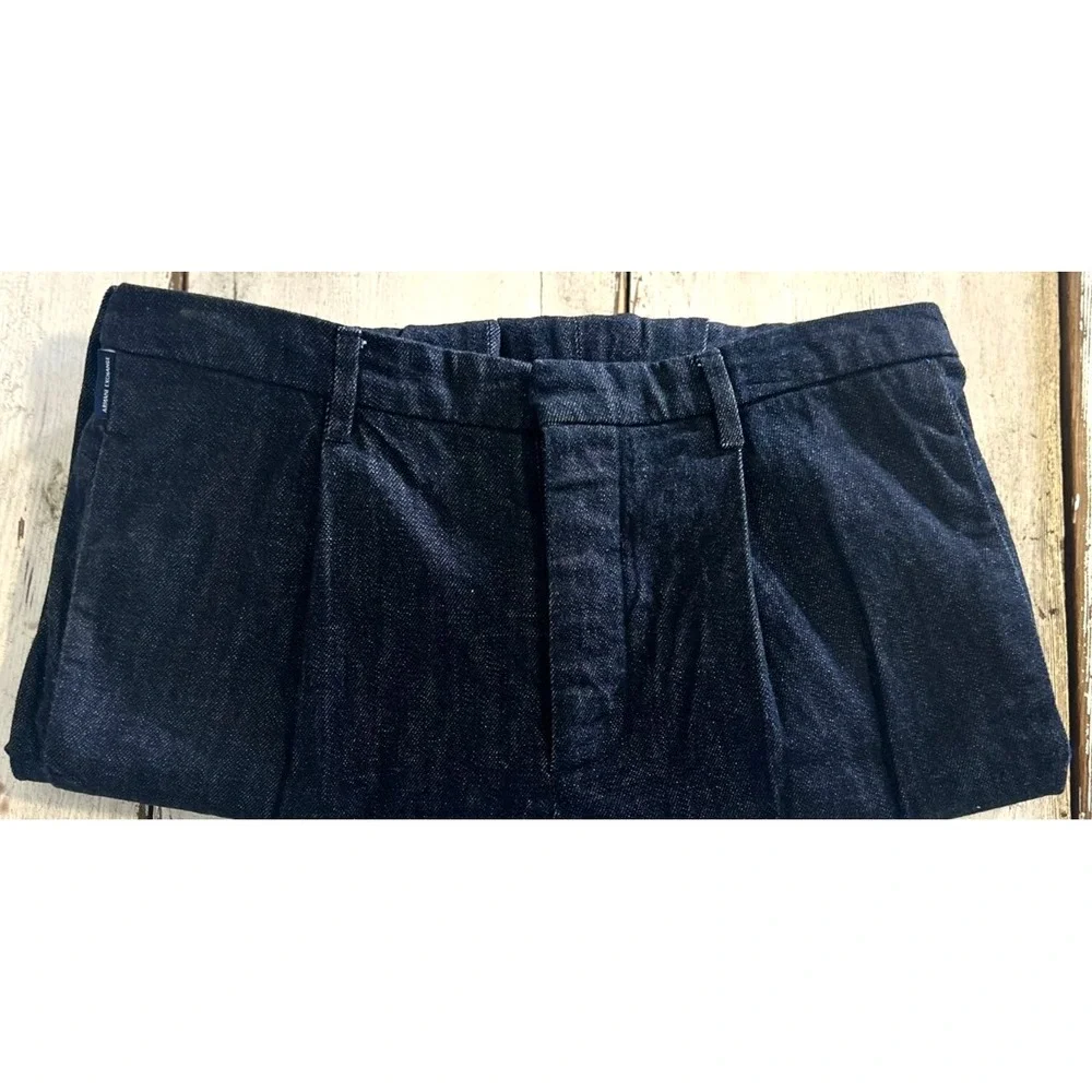 Armani Exchange AX Pleaded Button Fly‎ Fixed Cuff Women's Jeans Sz 31 Authentic
