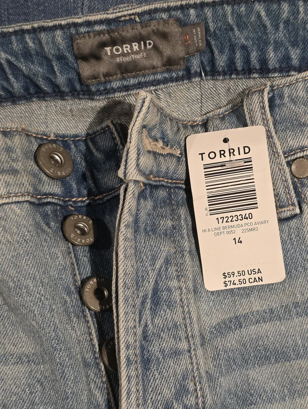 torrid blue size denim