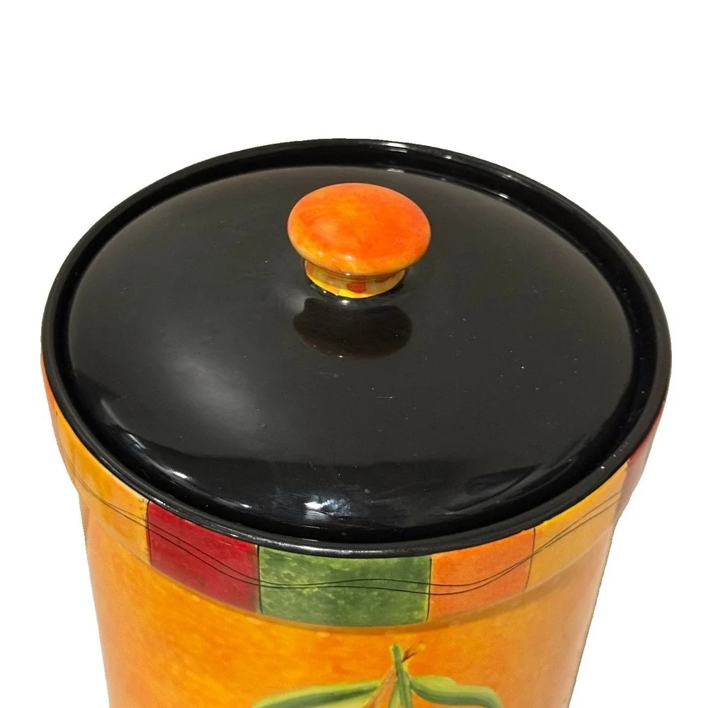 Vintage Certified International Caliente Canister Joy Hall Chili Pepper Ceramic