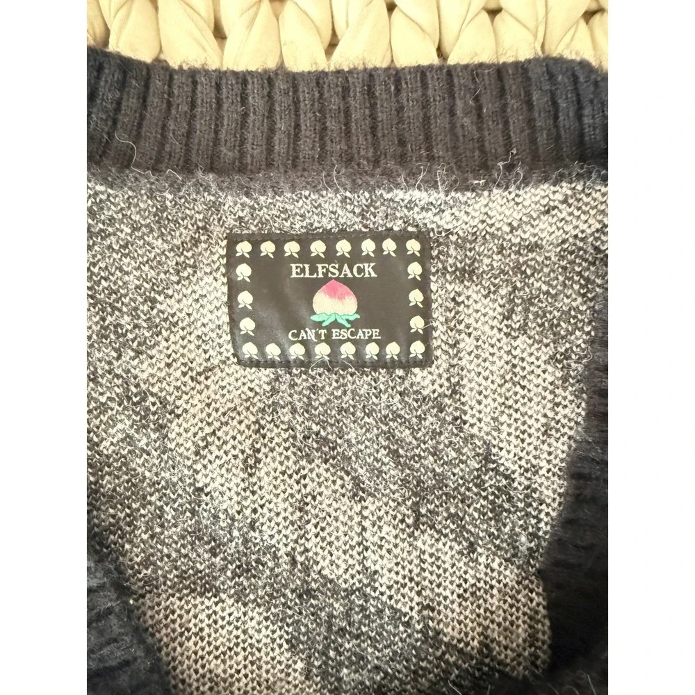 ElfSack fuzzy skirt knit