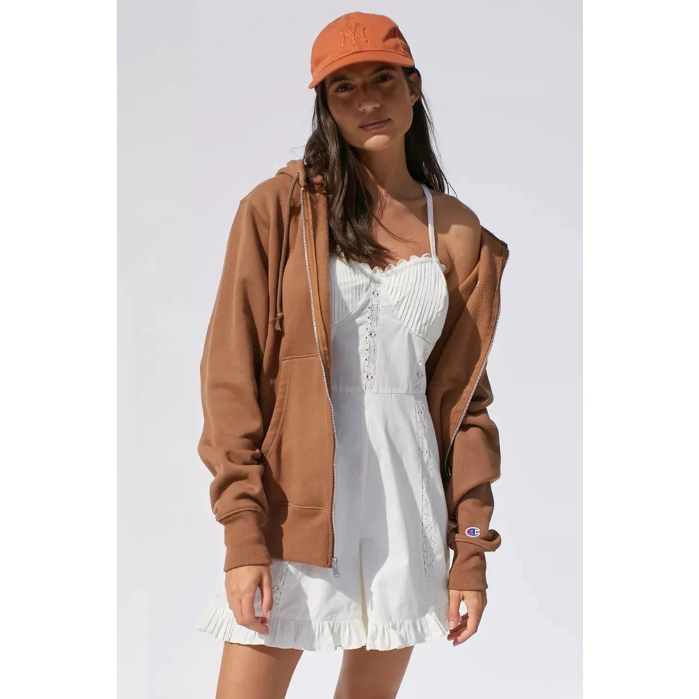 Urban Outfitters Juliette Lace Inset Romper S Eyelet Ruffles Cottage Coquette