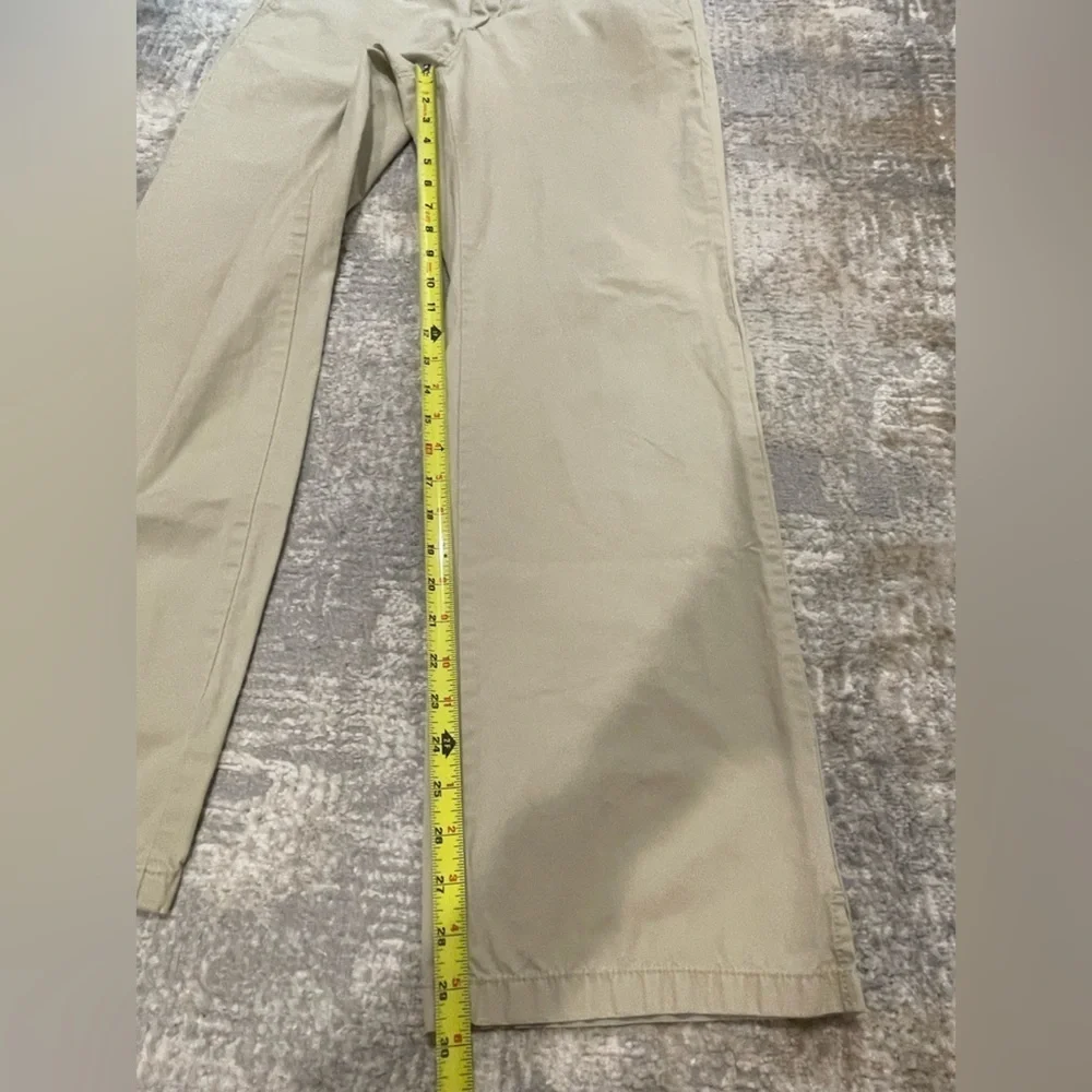 Old Navy Y2K Tan Khaki Wide Leg Ladies Cotton Chino Pants Size 6 Low Rise
