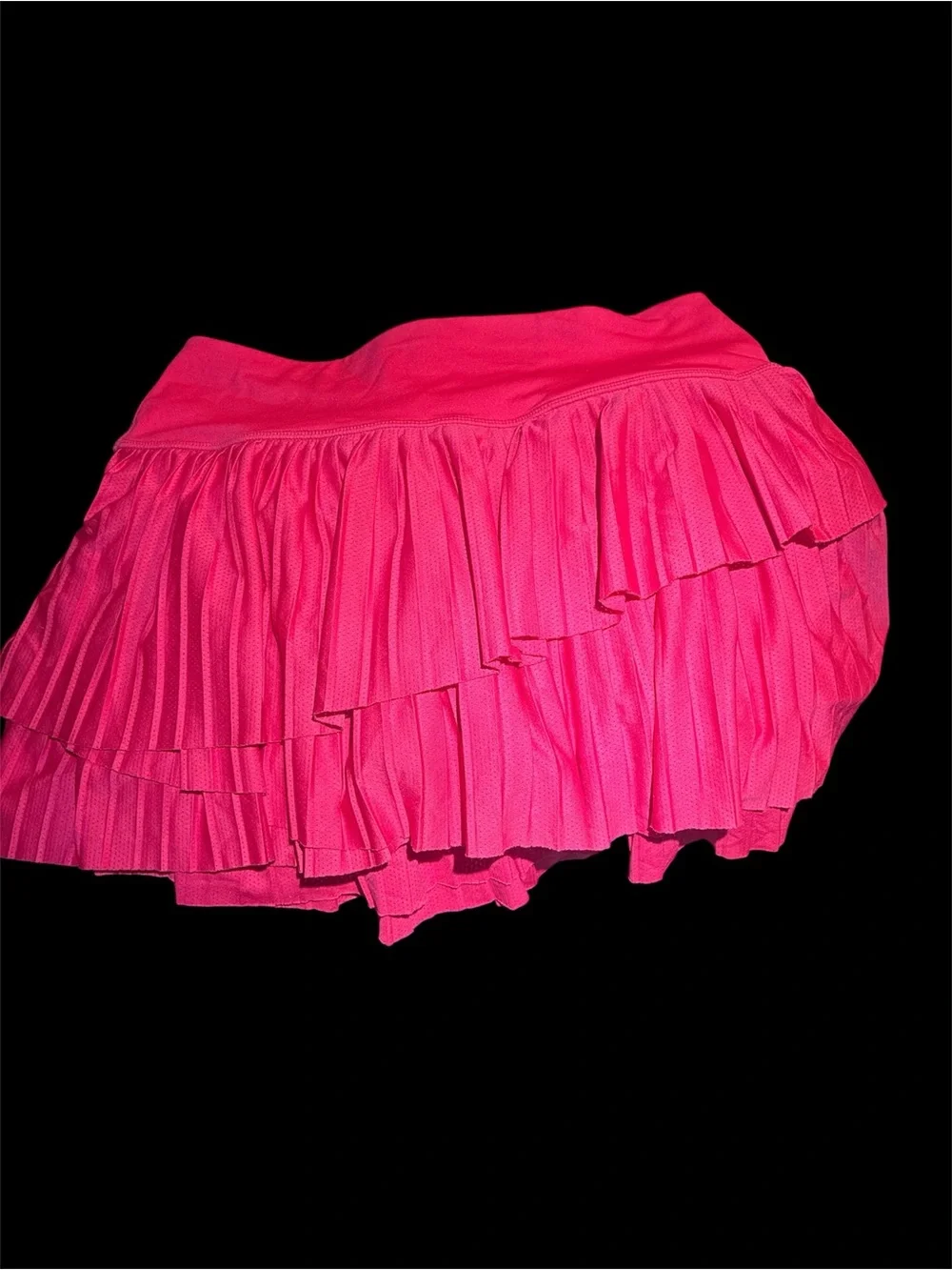 Ideology Watermelon Pink Tiered Pleated Tennis Skort Size Small EUC