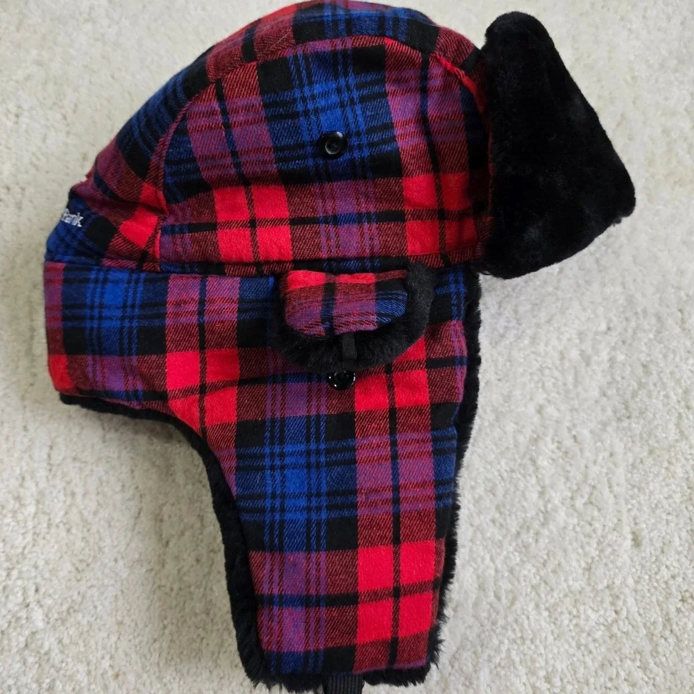 Harrisburg Senators Plaid Trapper Hat Faux Fur Earflap‎ One Size Ushanka
