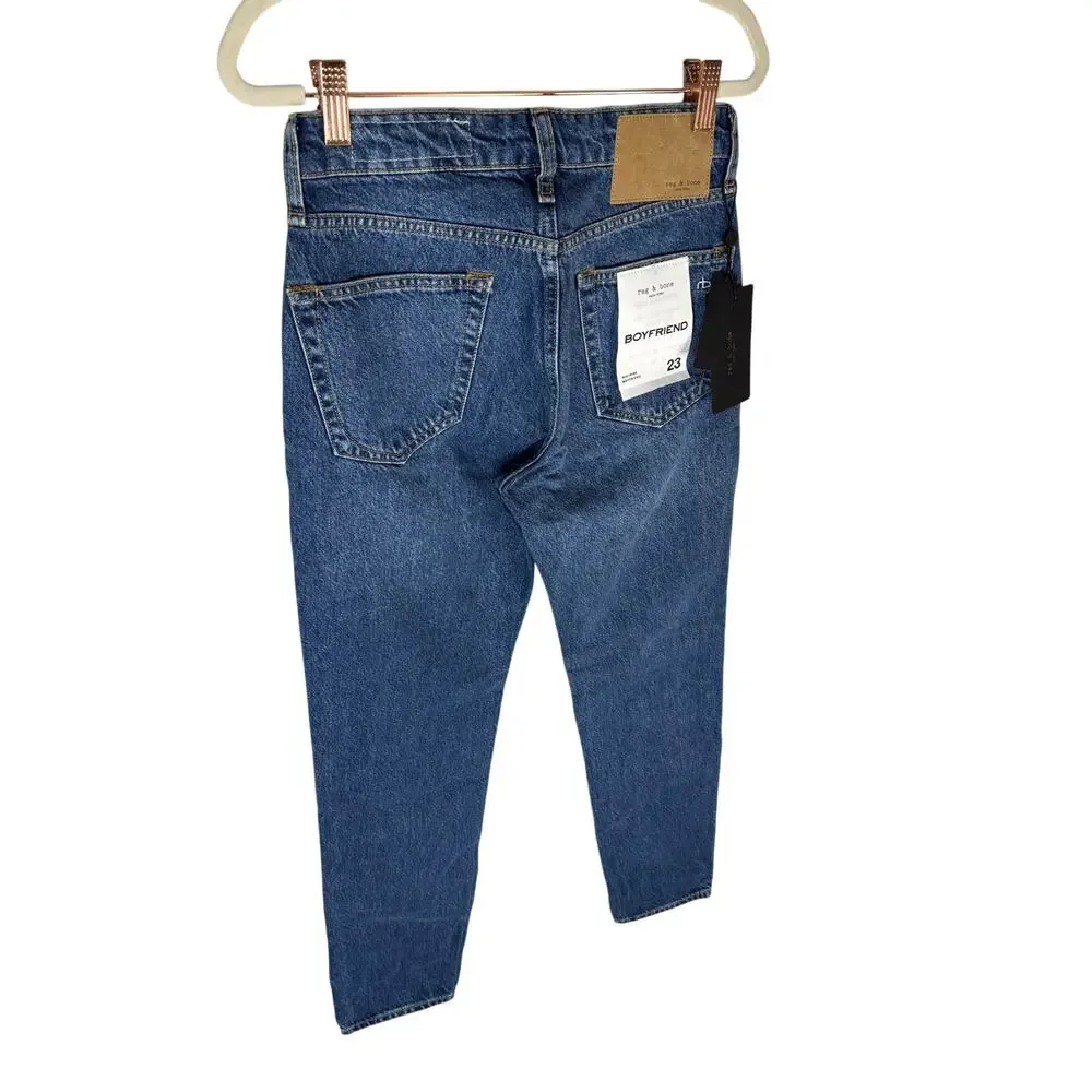 Rag & Bone Rosa Mid Rise Boyfriend Jeans Tapered Streetwear 90s Baggy Y2K 23