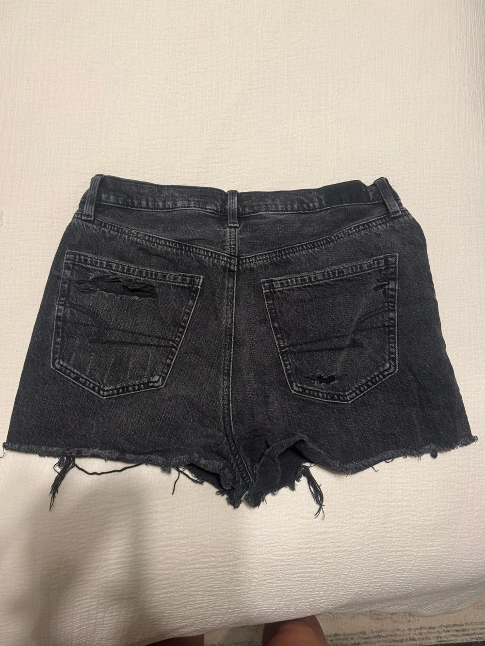 American Eagle Outfitters Black Washed Denim Shorts