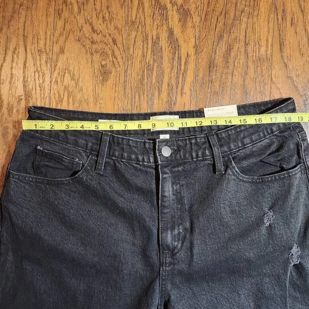 Universal Thread Vintage Straight Leg Black Jeans Size 18